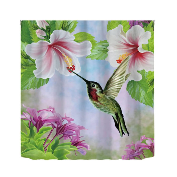 Bungalow Rose Shower Curtain + Hooks Wayfair